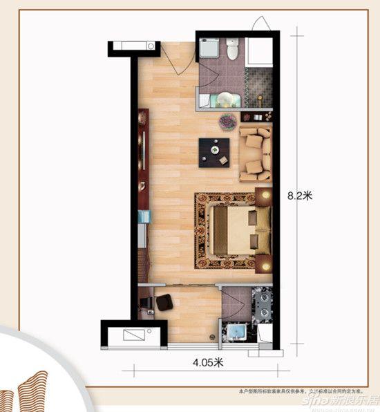 刀把儿形卧室,怎样设计才能把"刀把"位置充分利用?