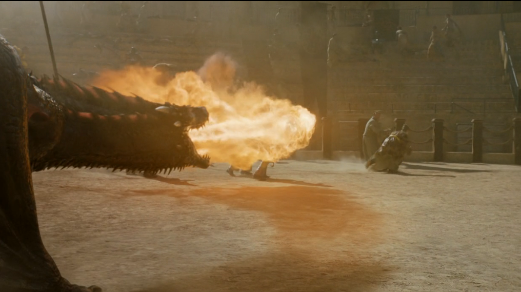 权力的游戏s05e09中龙焰的威力如何