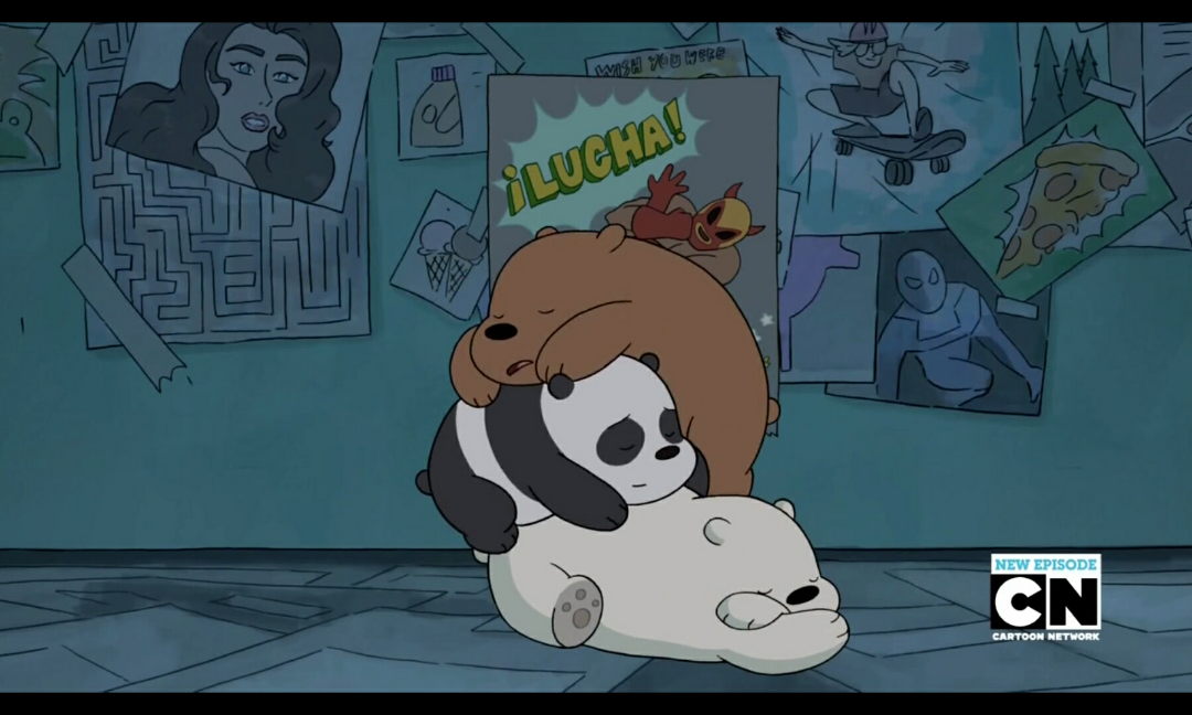 咱们裸熊中为什么三只熊的出行方式是叠在一起走路