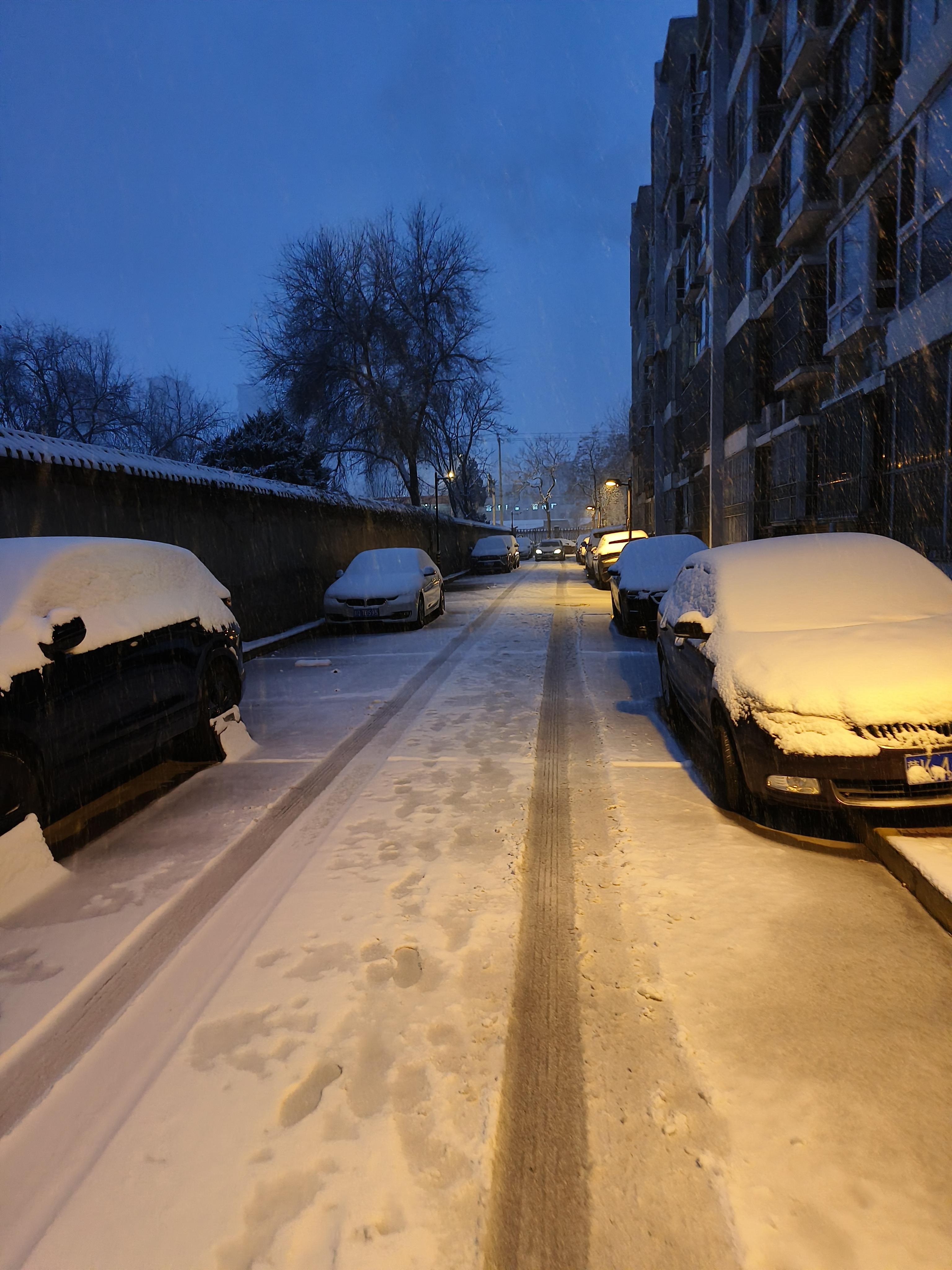 三杯水 的想法  北京第一场大雪