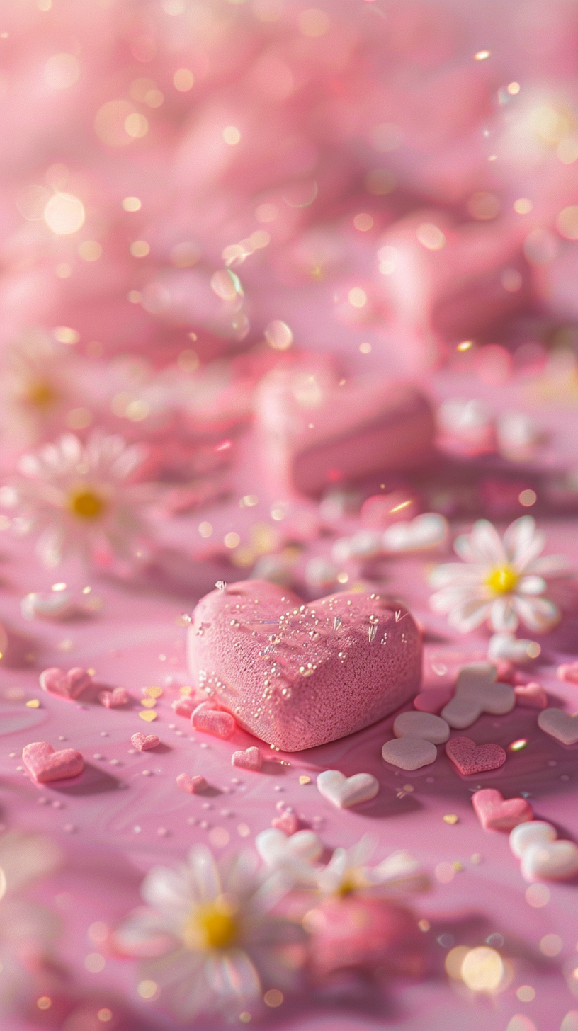 cmos三好先生 的想法: 2024年10月15日 粉色爱心壁纸