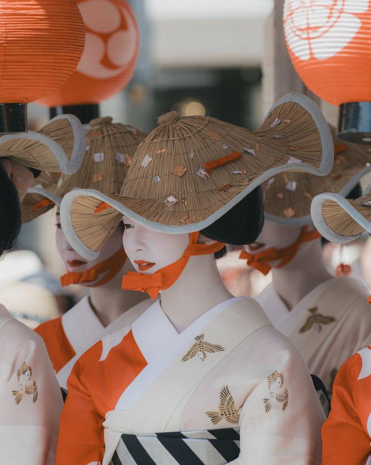 日本女性头上风景日本古代女性的帽子很有意思