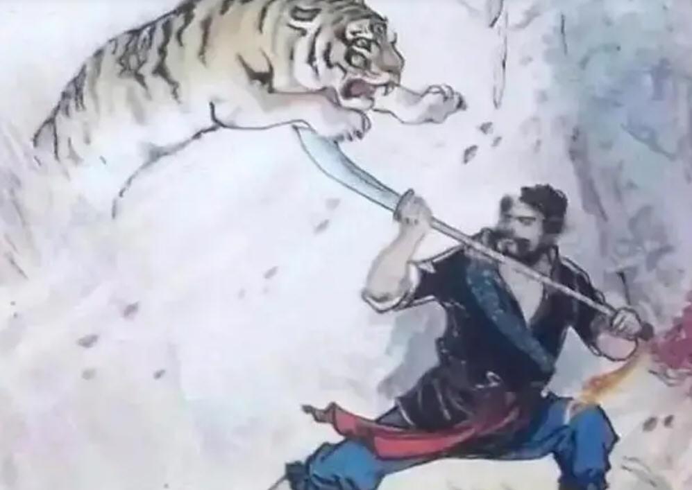 第四十三回假李逵剪径劫单人黑旋风沂岭杀四虎李逵回家搬母,途中遇