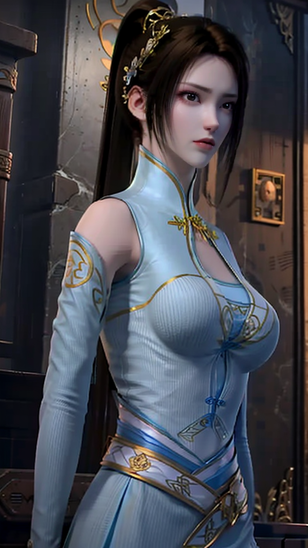 两三点动漫 的想法: 纳兰嫣然 | ai绘画斗破苍穹纳兰嫣然原画衣服 美