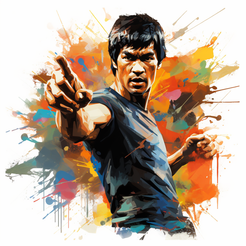 宝兴 的想法: 李小龙街头涂鸦艺术