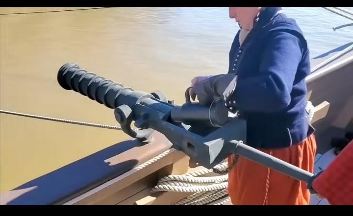 黄沙古渡 的想法: 国外演示发射佛郎机炮