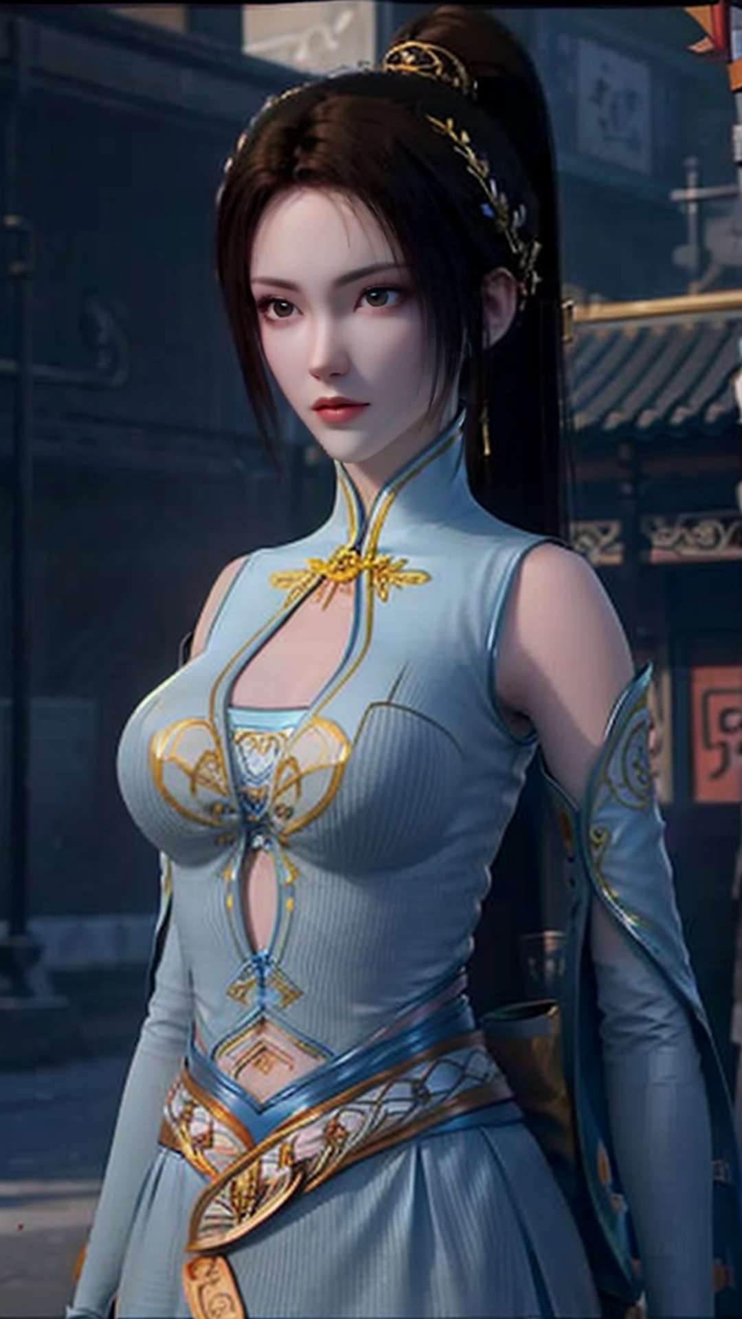 两三点动漫 的想法: 纳兰嫣然 | ai绘画斗破苍穹纳兰嫣然原画衣服 美