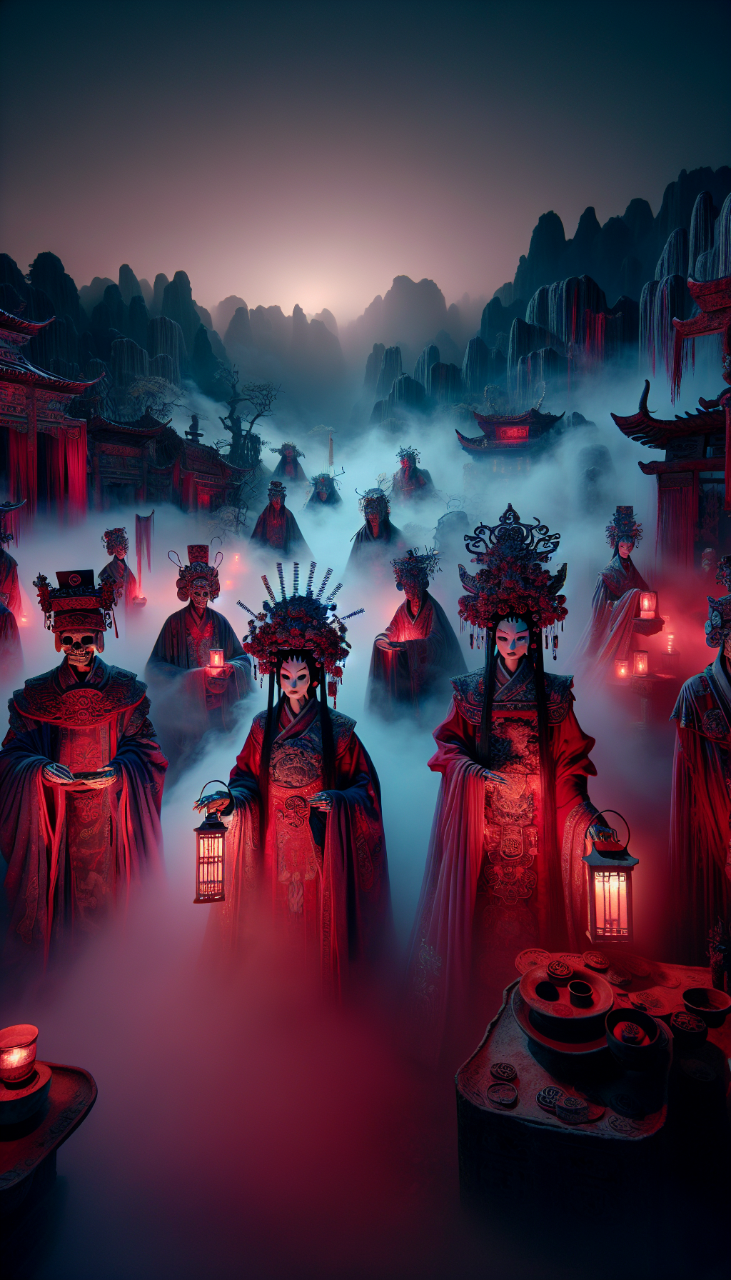 鬼新娘作为一种常见于恐怖电影和文化传说中的角色其形象深入人心今天