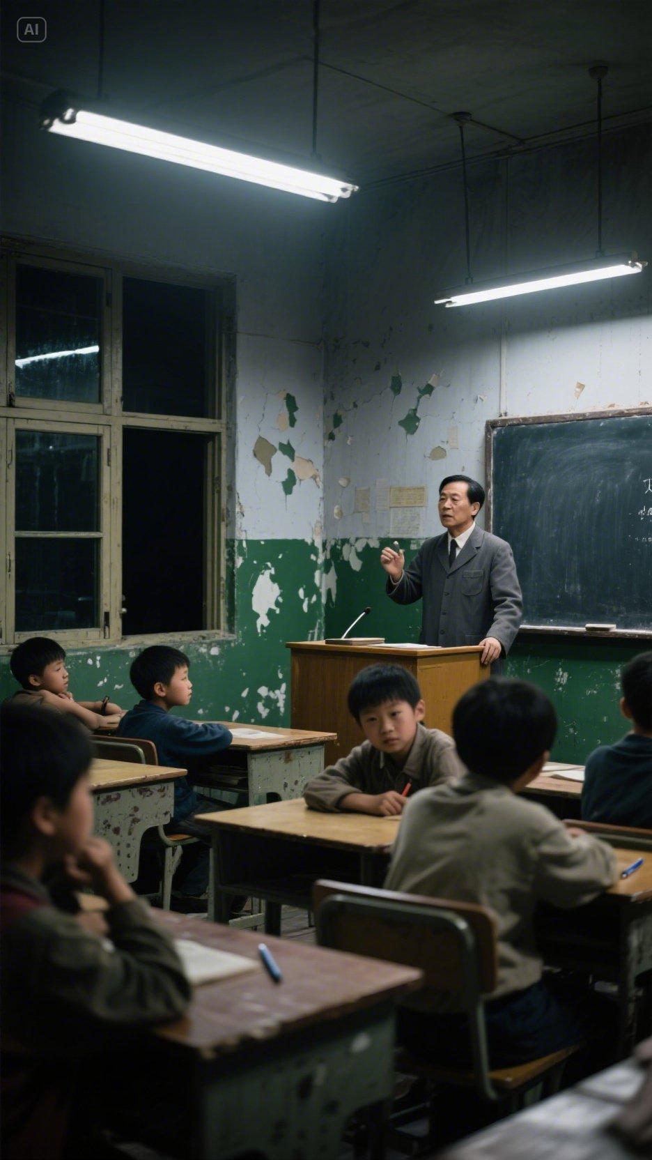 昨夜梦见回到小学时的教室,那是典型的上世纪八十年代墙壁斑驳的教室