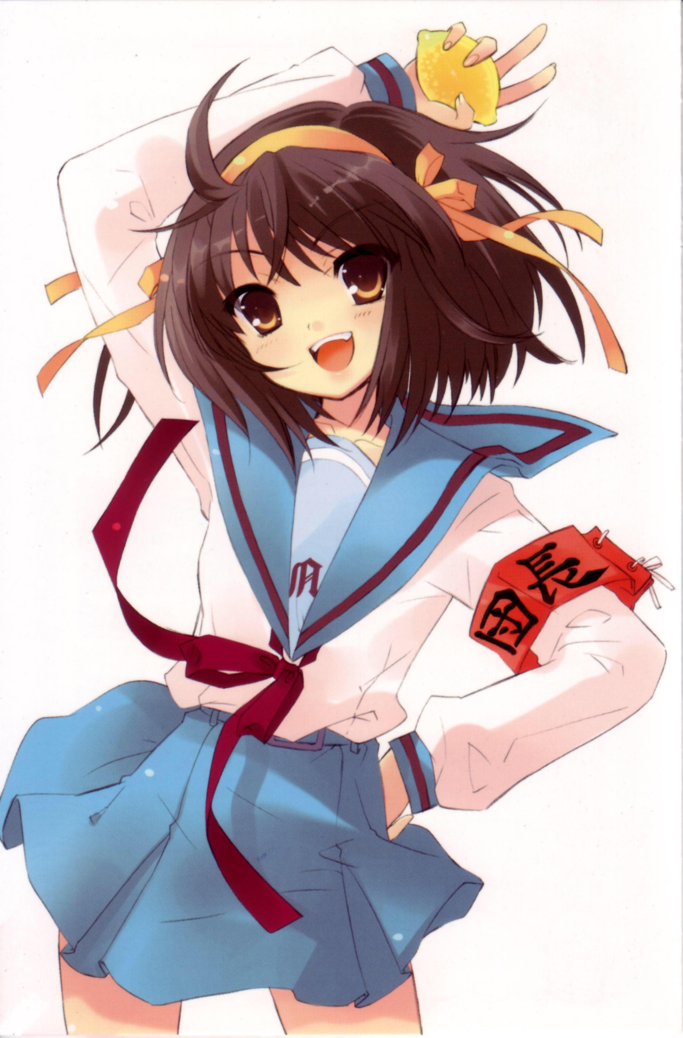 有哪些日漫妹子是白色水手服的服装像下面的那个的