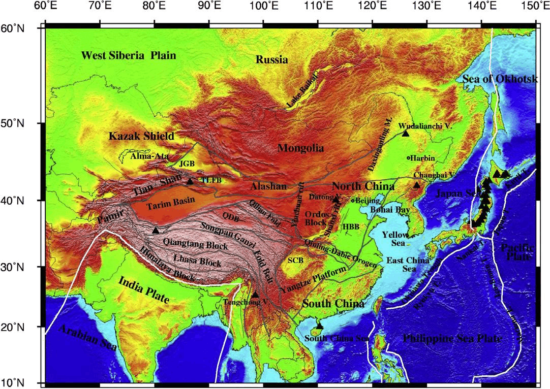 中国陨石坑分布图片