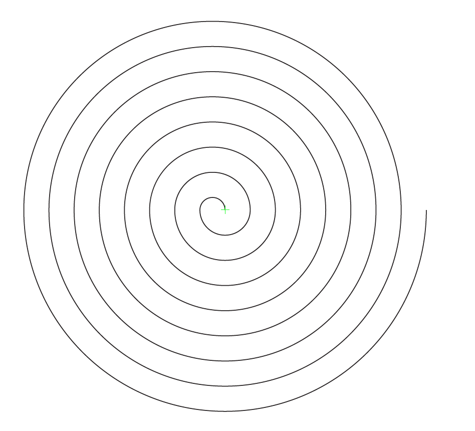 阿基米德螺旋线(等速螺旋线)的画法? 