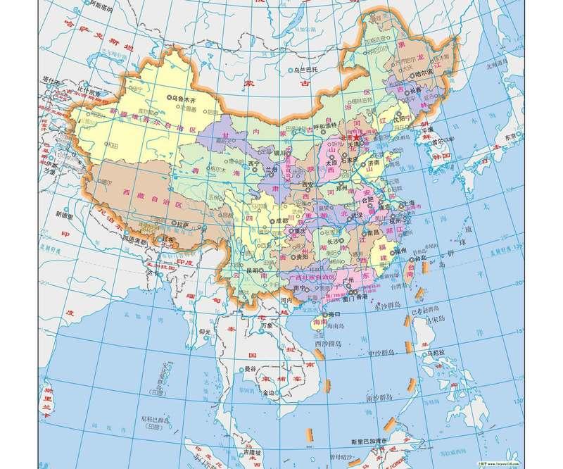 为什么国外的中国地图看起来头重脚轻