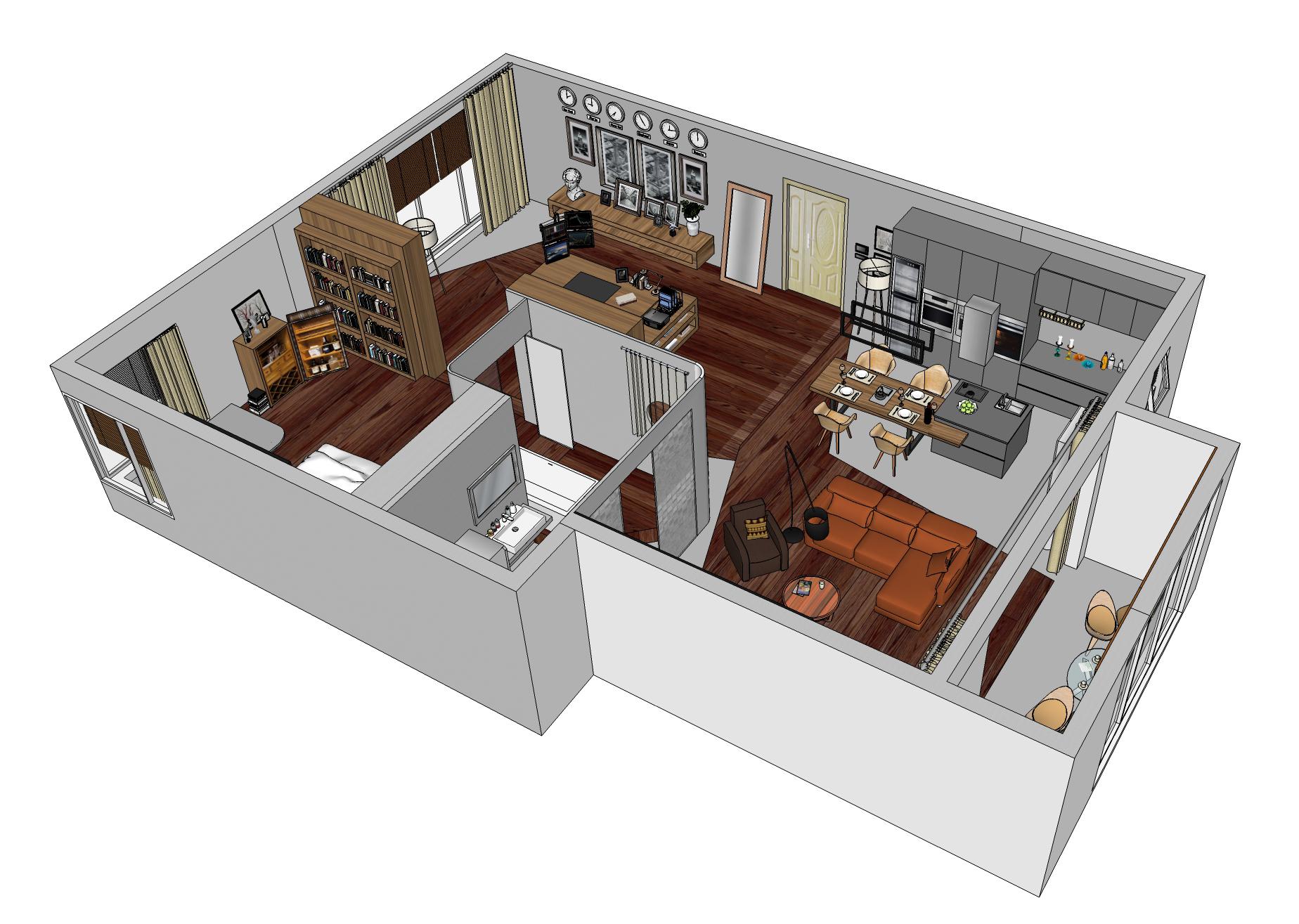有人了解欢乐颂里安迪家的装修吗