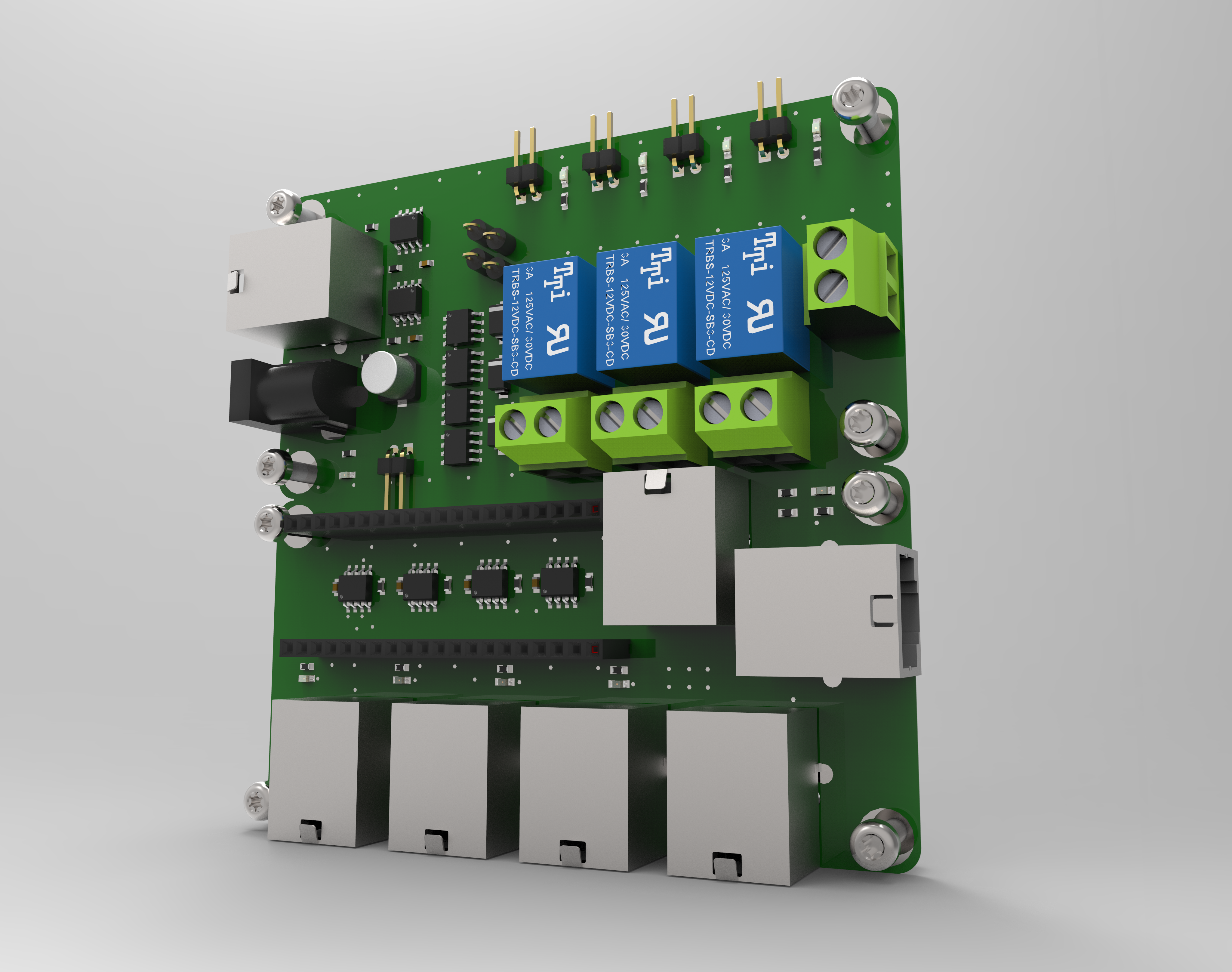 如何製作一張印刷電路板pcb的3d渲染效果圖