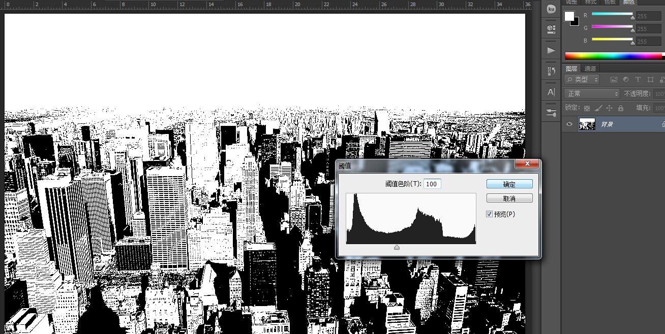 ps里面怎么把一张真实的图片打造成简约的线条图