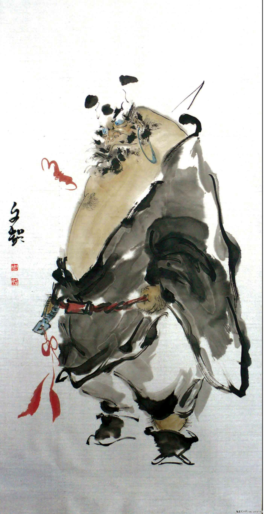 谁画钟馗画得最好? - 知乎