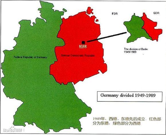 柏林完全在東德境內與西德不接壤為什麼還會被劃分為東西柏林