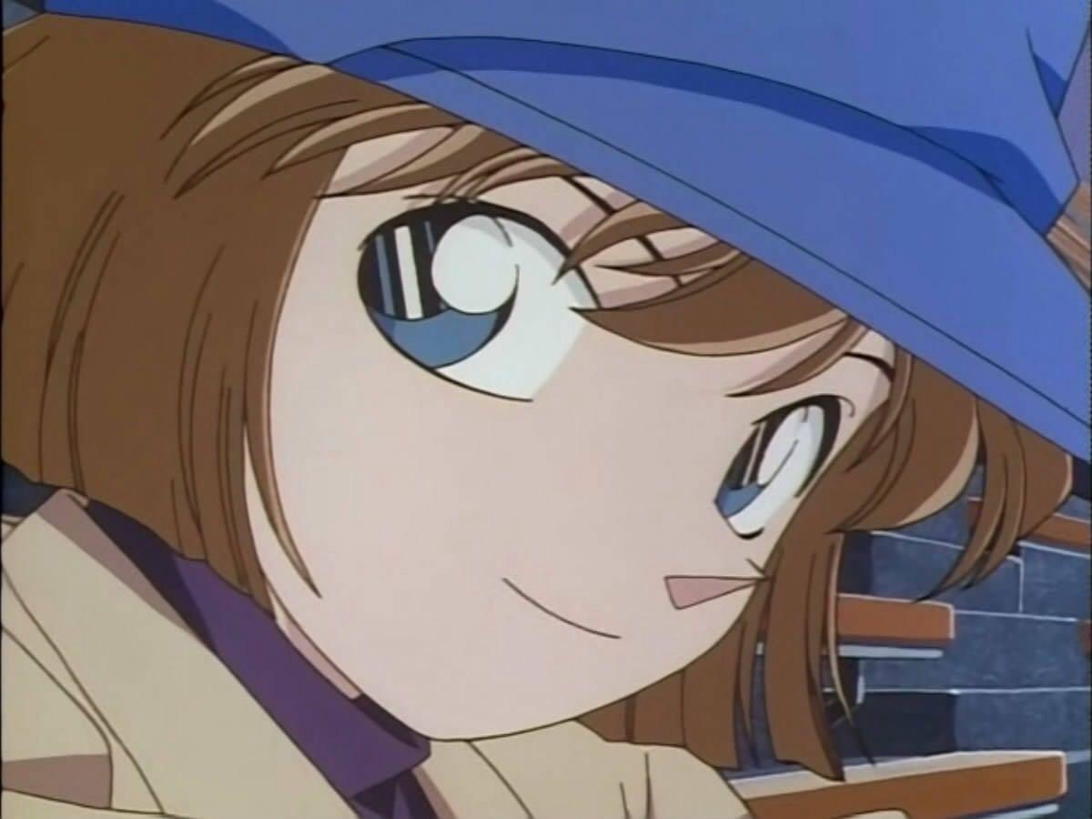 名侦探柯南里灰原哀笑过吗