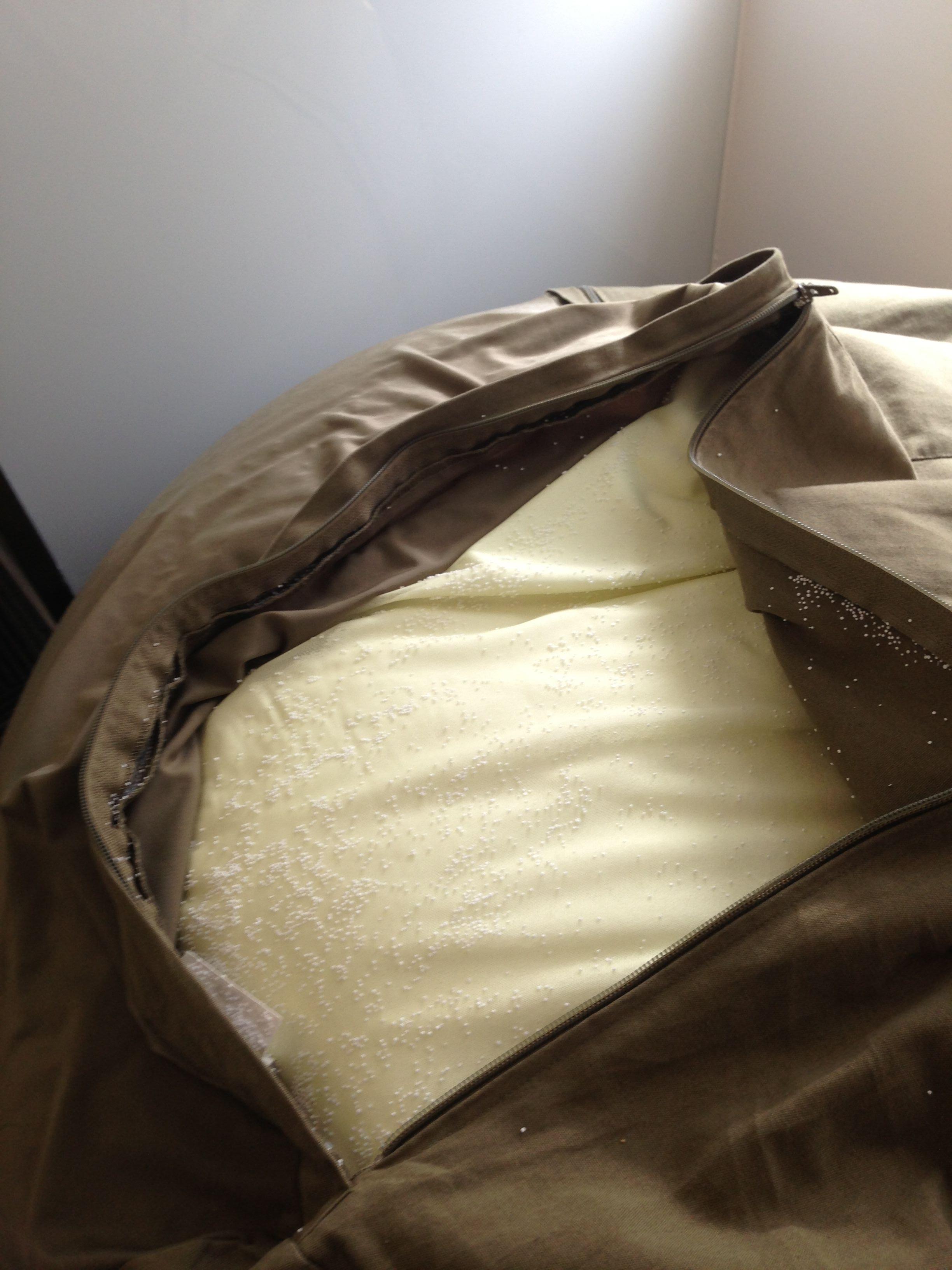 无印良品懒人沙发的填充物是什么材质的