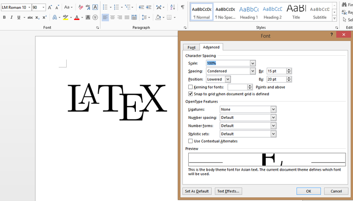  Word LaTeX 