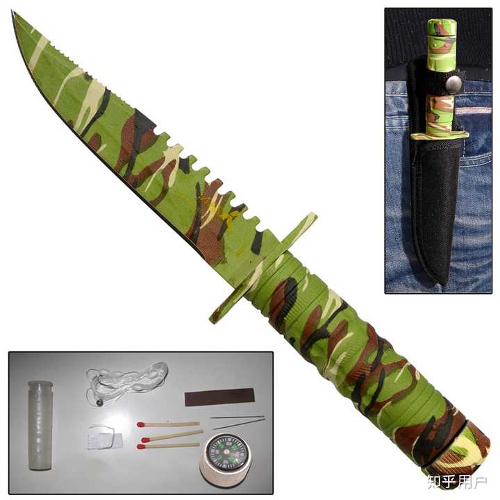 战术直刀，猎刀，野外求生刀，军刺，等等是如何分类的，各自有哪些特点? - 知乎