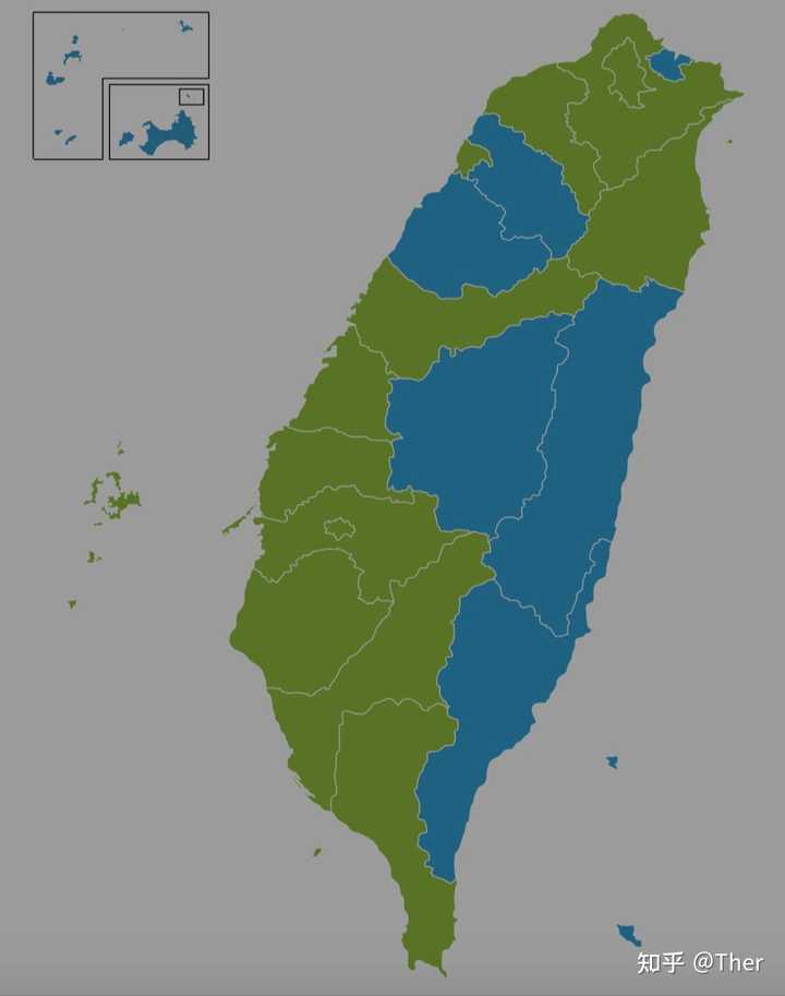 台湾地区选举中，为什么很少听到“蓝县/市”“绿县/市”和“摇摆县/市”这类说法？ - 知乎