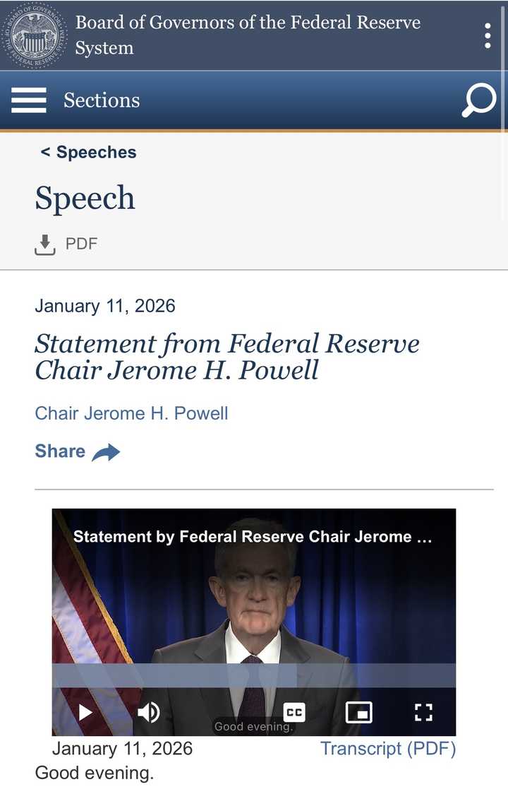 美联储主席鲍威尔被刑事调查，具体情况如何？他会提前结束任期吗？ - 知乎