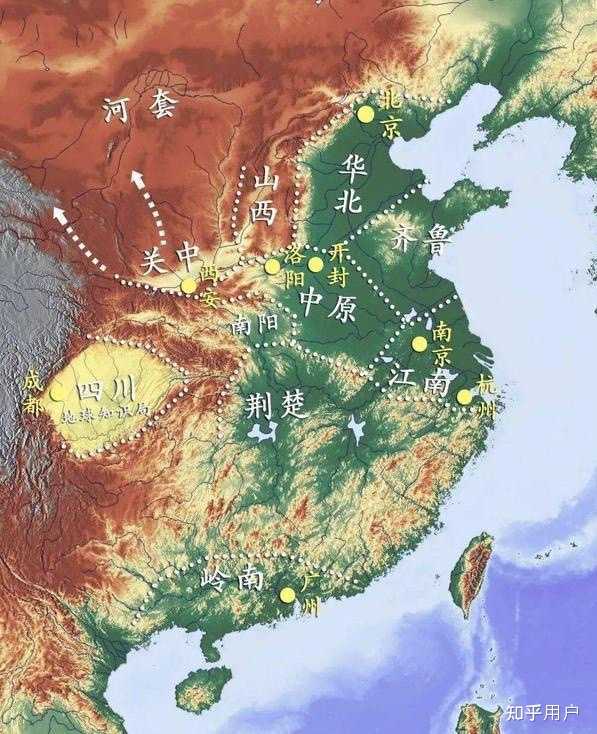 仅从地理角度出发,如今那些省份是中原省份? - 知乎