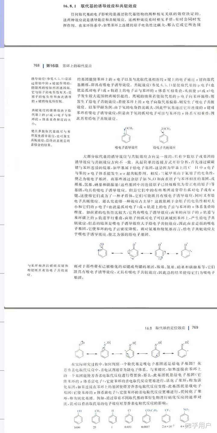 大学有机化学中的诱导效应和吸电子基团，共轭效应和给电子基团有何关系？ - 知乎