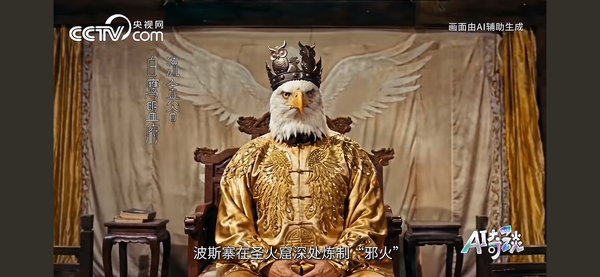 如何看待央视网发布的动画短片《AI奇谈 | 止戈为武：流金谷无“鹰”家》？