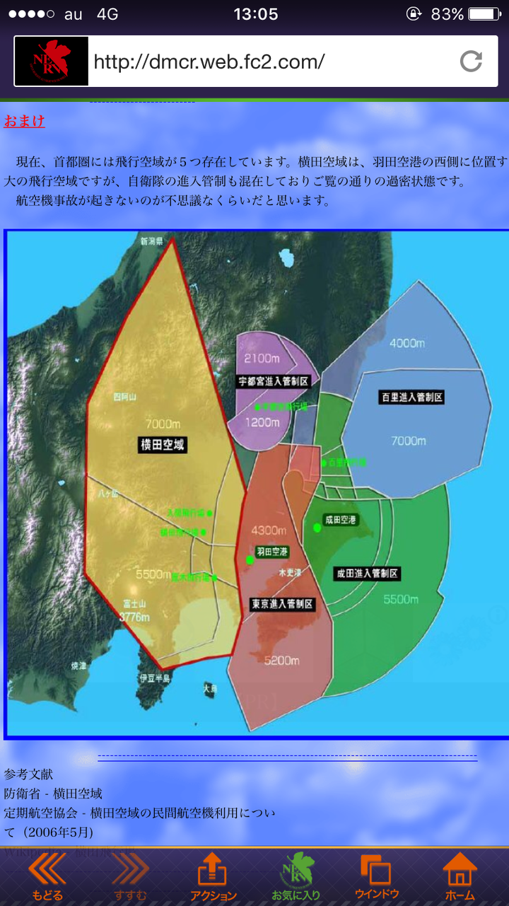 横田 空域