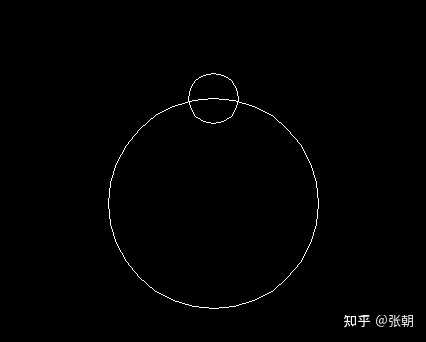 CAD：一个大圆半径为21周边阵列8个小圆，小圆同时相切并跟大圆相切怎么画？ - 知乎