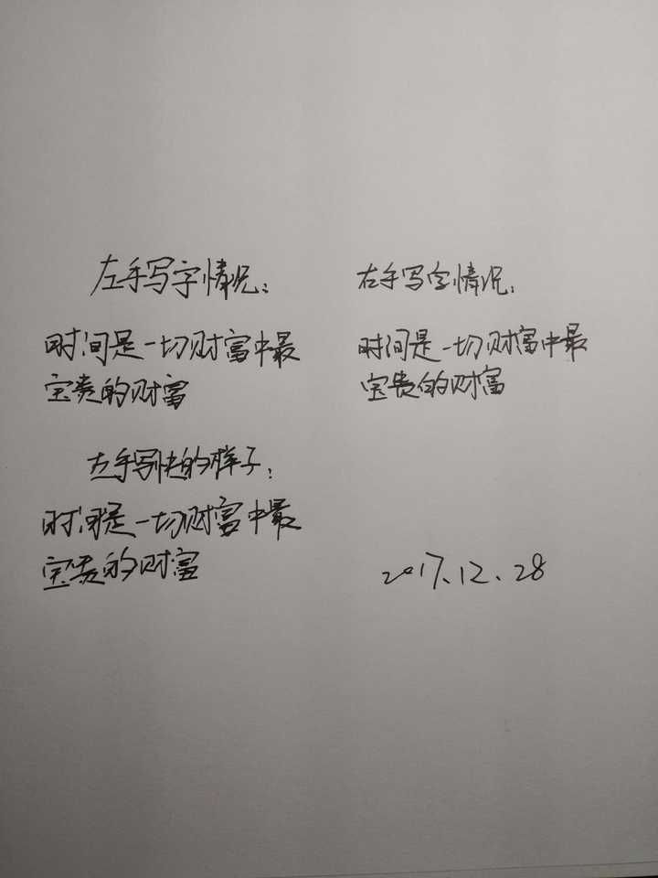 右利手的人练习用左手写字 且写得比右手好看后右手字会变好看么 知乎