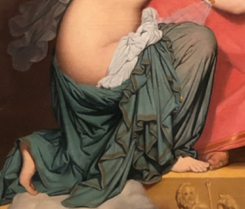 《朱庇特与忒提丝》局部，安格尔，1811