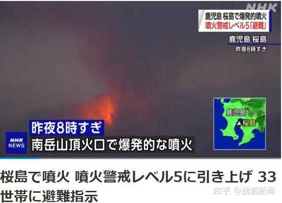 日本樱岛火山喷发升至最高警戒级别，这意味着什么？目前情况如何？ 知乎 9864