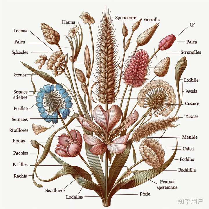 禾本科植物花的结构特点是什么? - 知乎