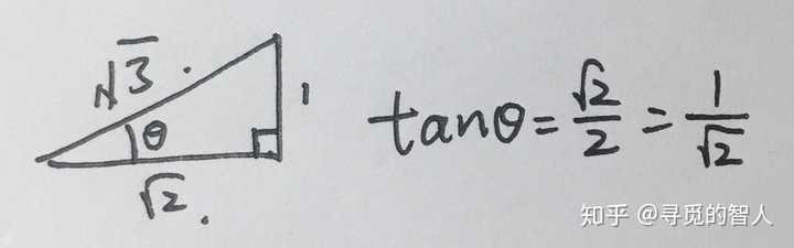 tan等于二分之根号二是多少度? - 知乎