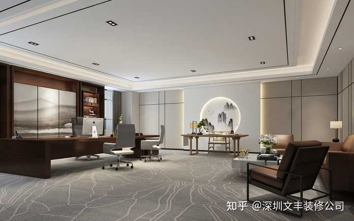 什么是新中式办公室装修?新中式风办公室设计又有什么优点? - 知乎