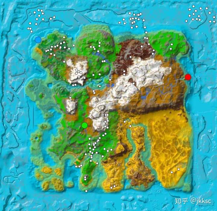 Pc版方舟 生存进化 Ark 中的地图 瓦尔盖罗 孤岛 中心岛 焦土 仙境 畸变 灭绝各有什么特色 知乎