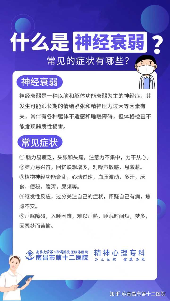 神经衰弱常见的症状有哪些? - 知乎