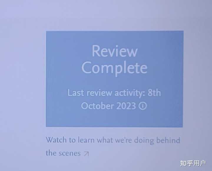 第一轮审稿Required Reviews Completed多久是正常的？ - 知乎