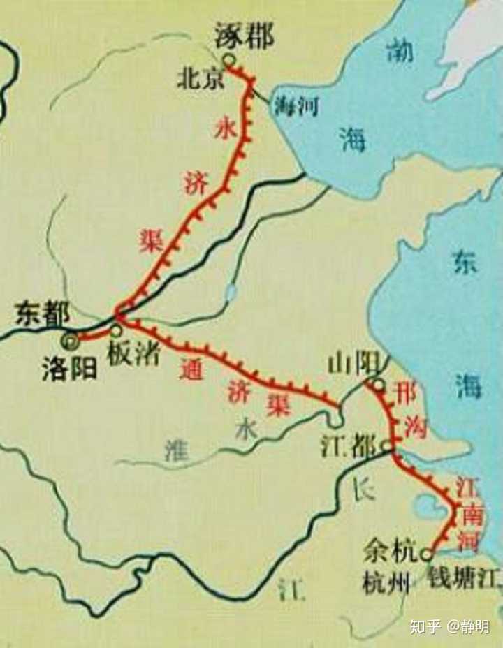 隋唐大运河的起点在哪? - 知乎