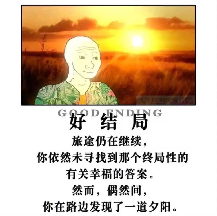 有没有人知道好结局坏结局meme的出处啊,谢谢? - 知乎