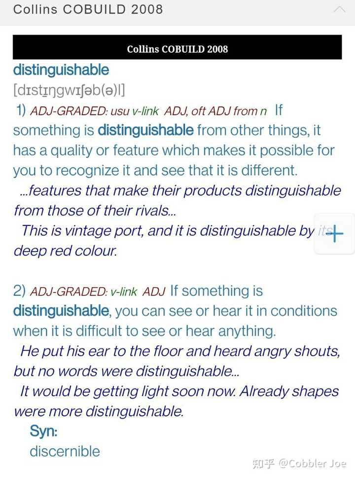 Distinguishable Example be distinguished from和be distinguishable from的区别? - 知乎