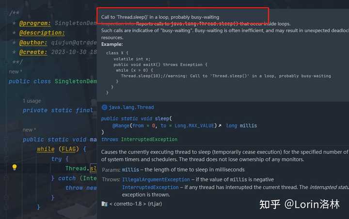 java 中Thread的sleep问题? - 知乎