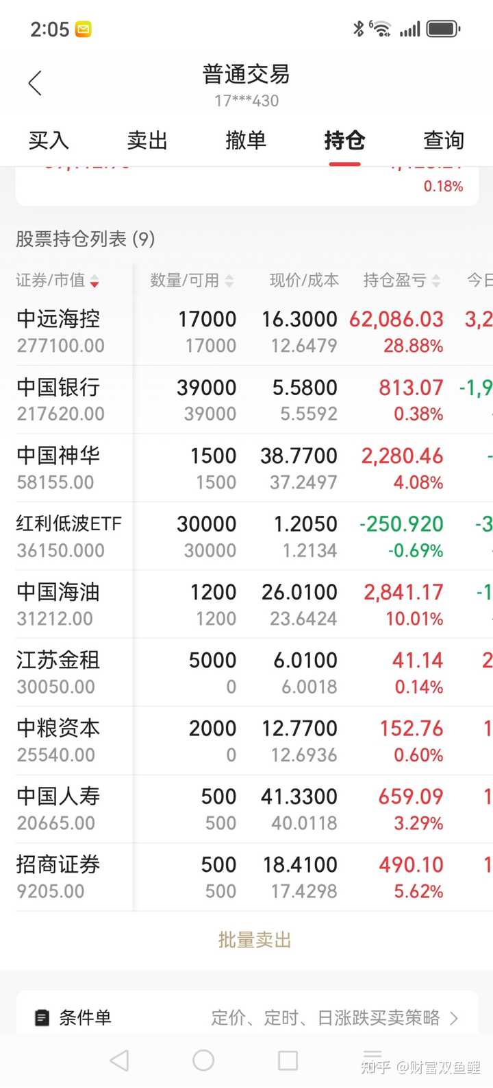 可以分享一下你的股票收益率吗？ - 财富双鱼鲤的回答- 知乎