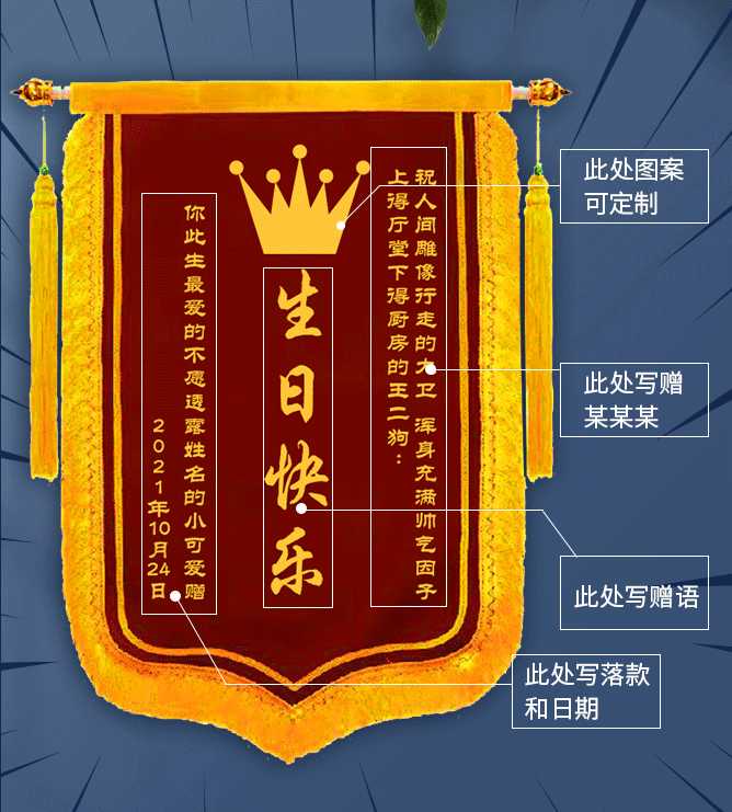 闺蜜生日想给她定制一个锦旗,锦旗内容写什么格式呢? - 知乎