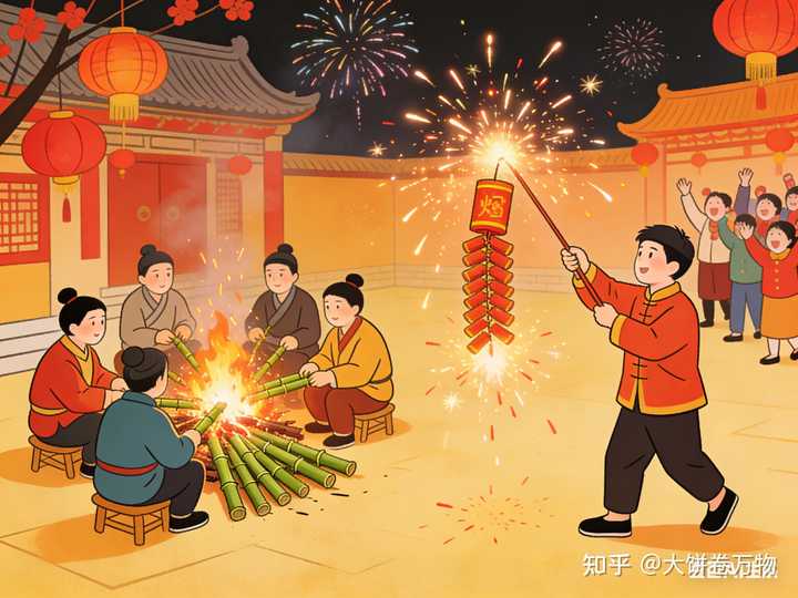 历史上的「年兽」传说,与哪些古老的春节习俗起源有关? - 知乎