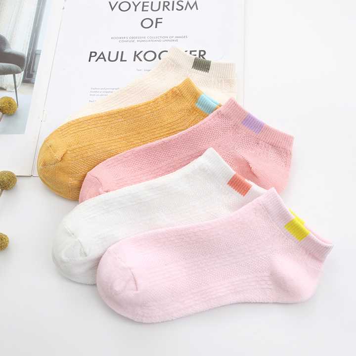 Mesh Ankle Socks 6-Pack for Girls